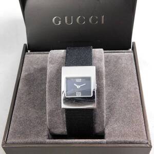 稼働〇 箱付き グッチ 4900L レディース シルバー 腕時計 クオーツ GUCCI