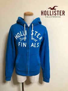 HOLLISTER ホリスター スウェット ジップパーカー フーディ トップス ジャケット 青 サイズS 長袖 175/92Y ブルー 裏起毛