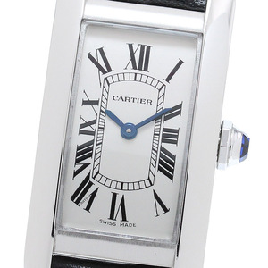 カルティエ CARTIER WSTA0043 タンクアメリカンSM クォーツ レディース 美品 _862635