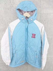 ◇ ellesse エレッセ キッズ 子供服 長袖 中綿 ジャケット 160 ブルー ホワイト *