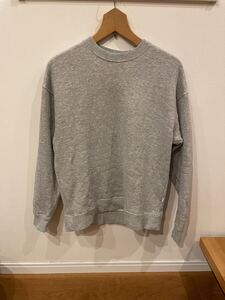 TARROW TOKYO WIDE CREW NECK P/O スウェット グレー コットン s. たろう東京