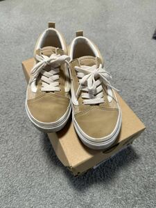 ★美品★送料無料★VANS スニーカー 靴 シューズ ベージュ22cm