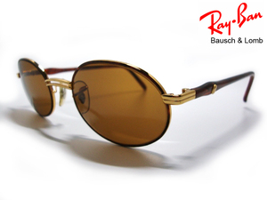 希少Vintage B&L RayBan RITUALS TortugaゴールドxブラウンB15 メタルOVAL METALトルツガ柄サングラスBLボシュロムUSAアメリカ金メンズ運転