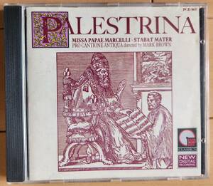 CD Palestrina /Pro Cantione Antiqua by mark Brown　輸入盤美品