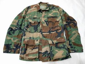 80s 米軍実物 USMC BDU ジャケット small-short アメリカ軍 米海軍 シャツジャケット 80年代 ビンテージ