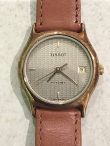  TISSOT ティソ STYLIST スタイリスト クォーツ QZ アナログ ３針 レディース 腕時計 動作未確認