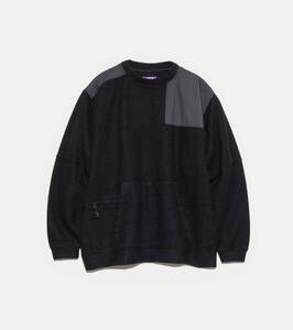 THE NORTH FACE PURPLE LABEL/ザノースフェイス Wool Field Pullover Crewneck ウールフィールドプルオーバークルーネック Lサイズ E0063