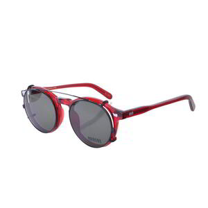 MOSCOT MILTZEN RUBY クリップ付き サングラス メガネ - レッド モスコット KL4BQUHS47