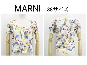 MARNI レディース38 マルニ 花柄 半袖 シャツ カットソー S相当 イタリア製