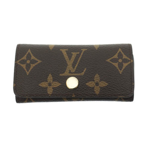 ルイヴィトン LOUIS VUITTON モノグラム ミュルティクレ 4 4連 キーケース M69517 ブランド古着ベクトル ●▲■ 240712 メンズ レディース