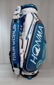 キャディバッグ HONMA GOLF TOUR WORLD 本間ゴルフ トーナメントプロモデル CB-1801 ブルー