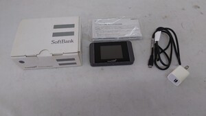 A07011 SoftBank ソフトバンク Pocket Wi-Fi 304HW 標準セット 取扱説明書・充電コード付き 通電確認済み