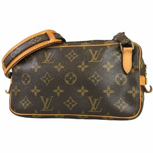 【1円～】 ルイヴィトン LOUIS VUITTON ショルダーバッグ モノグラム マルリーバンドリエール M51828 SL1001 レザー ブラウン 中古