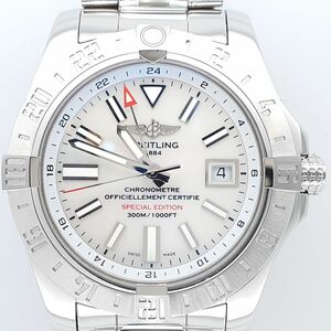 ブライトリング アベンジャー?GMT シェル文字盤 A32390 自動巻 メンズ 腕時計 BREITLING ◆3105/高林店 S