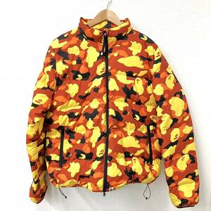 A BATHING APE アベイシングエイプ ダウンジャケット 001LJD801013X BAPE camo ブラウン サイズ　2XL