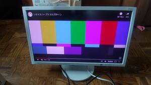 NEC 21.5型ワイド液晶ディスプレイ LCD-AS223WM-W5　ジャンク品　配色が赤っぽくなってしまう