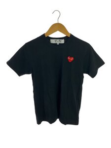 PLAY COMME des GARCONS◆Tシャツ/XS/コットン/ブラック/AX-T108