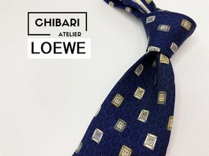 LOEWE　ロエベ　ドット柄 ネクタイ 3本以上 送料無料 メンズ ネイビー　1205243