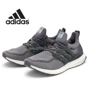 新品 adidas【24cm】ウルトラブースト 定価22000円 ULTRA BOOST アディダス スニーカー スポーツ ランニング カジュアル グレー 靴 4858