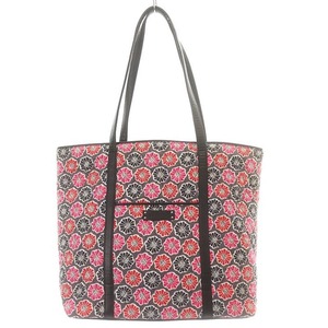 ヴェラブラッドリー Vera Bradley キルティングトートバッグ 花柄 ハンドバッグ 黒 ブラック グレー /SR レディース