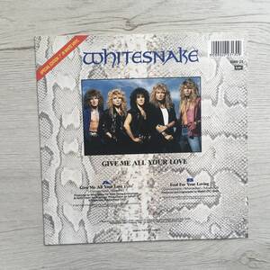 WHITESNAKE GIVE ME ALL YOUR LOVE UK盤　TEST PRESSING