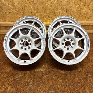 希少☆超軽量☆WEDS☆TC05☆15×6.5J+43/+38☆100/4穴☆シビック　インテグラ　カローラ　走り屋　ドリフト　JDM