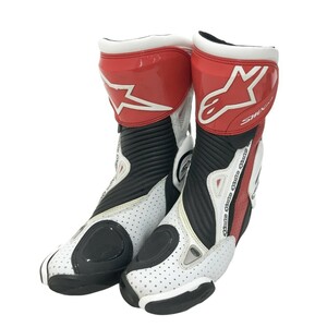 【1円】alpinestars アルパインスターズ 2221015 SMX PLUS VENTED レーシングブーツ レッド系 26.5cm [240101261907]