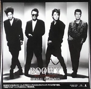 ☆BOOWY 「BOOWY 40th ANNIVERSARY SPECIAL 7INCH BOX」 アナログ・レコード EP盤 7枚組 生産限定盤 新品 未開封