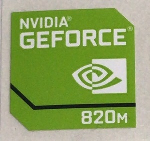 ■新品・未使用 ■10枚セット 【NVIDIA　GEFORCE　820M】エンブレムシール　【18*18㎜】送料無料・追跡サービス付き☆P169