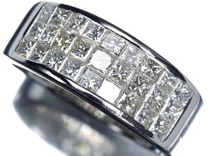 ZG14035SS【1円～】新品仕上【RK宝石】シャレード 極上ダイヤモンド 総計1.8ct Pt900 超高級リング ミステリーセッティング ダイヤ ダイヤ