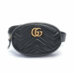 グッチ GGマーモント ブランドオフ GUCCI レザー ウエストバッグ レザー 中古 レディース