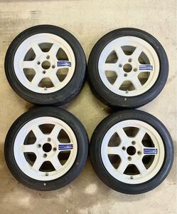 RAYS TE37 14インチ 6J +38 PCD100 4H VolkRacing レイズ ボルクレーシング 4穴 4本セット 