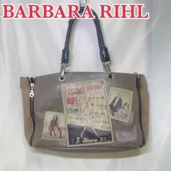 超美品 BARBARA RIHL トートバッグ クロコダイル サイドジップ