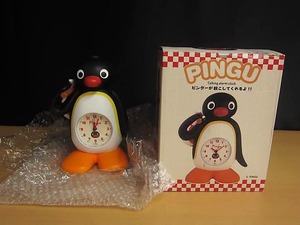 SEIKO セイコー クロック PINGU ピングー おしゃべり 目覚まし時計 レトロ 置時計 【d】