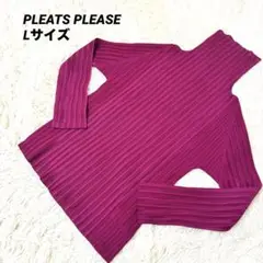 極美品✨PLEATS PLEASE プリーツ　ハイネック　パープル　サイズ3