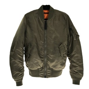 ## ALPHA INDUSTRIES MA-1 フライトジャケット Sサイズ 20004-412 グリーン やや傷や汚れあり