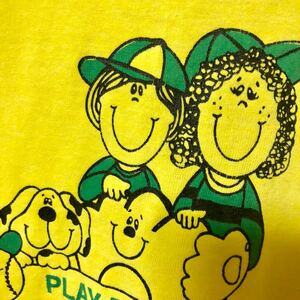 希少 USA製 80sヴィンテージ center point elementary Tシャツ 小学校 アメキャラ 犬 アウトドア 映画 US古着 シンプソンズ