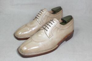 時価50万以上 希少オーダー品Silvano Lattanzi シルバノラッタンジ ヴェンティベーニャ製法 エプロンフロントダービーシューズ UK8.5 革靴