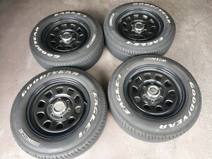 ※引取限定※200系 ハイエースに 16インチ デイトナグッドイヤー ナスカー 215/65R16 タイヤ ホイール 4本SET