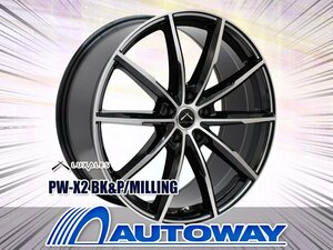 新品ホイール LUXALES PW-X2 17x7.0 +38 114.3x5 BK&P/MILLING 4枚セット