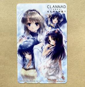 【未使用】 テレカ 50度 PSP版 CLANNAD -クラナド- 光見守る坂道で あみあみ上下巻連動購入特典