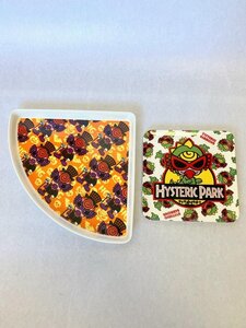 【送料込】未使用品★HYSTERIC MINI ヒステリックミニ ピザプレート&ブレッドディッシュ ノベルティ オレンジ×オフホワイト他 s3406456