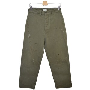 ヘリル HERILL USMC HBT Pants ペイント加工ヘリンボーンパンツ 2024AW 24-030-HL-8020-30 商品番号:8066000259987