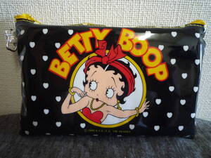 ★betty boopのビニールポーチ★　【ブラック】