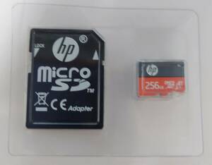 【送料無/中古/匿名】HP microSDXCカード 256GB オレンジ A1 UHS-I(U3) 4K Ultra HD対応 読出速度100MB/s HFUD256-1V31A microSD