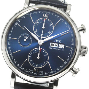 IWC IWC SCHAFFHAUSEN IW391019 ポートフィノ クロノグラフ ローレウス 世界2500本限定 自動巻き メンズ 美品 _819677