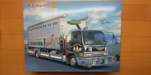 絶版 アオシマ1/32 4tデコトラ 丸美グループ 名車☆水都丸海産急行☆ No41 渡月丸 新品未開封 トラック野郎