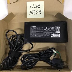 （1128AS03）送料無料/中古/TOSHIBA 東芝 トウシバ/PA3546E-1AC3(ADP-180HB B)/19V/9.5A/純正 ACアダプタ 1個