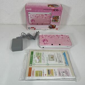 G◎ Nintendo 3DSLL ワンピース アンリミテッドワールド R チョッパーピンクVer. 初期化済み ソフト、スティック欠品 キズ汚れ有り