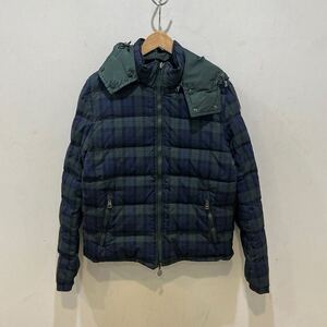 MONCLER モンクレール ダウンジャケット VALERNES ヴァレヌ サイズ3 ネイビー チェック 703712